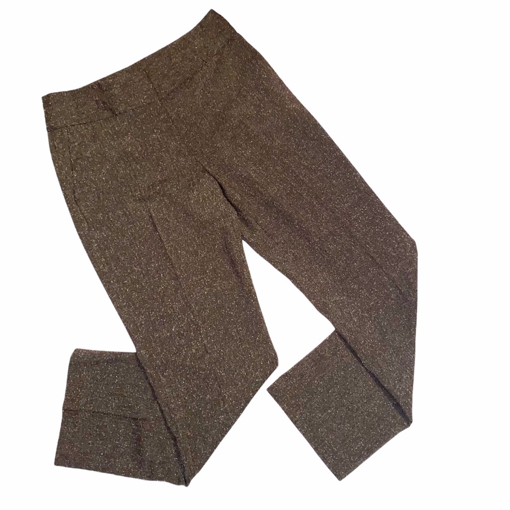 Apt 9 brown tweed texture pants size 10.